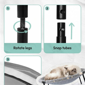 Elevated Glow-In-The-Dark Cat Bed