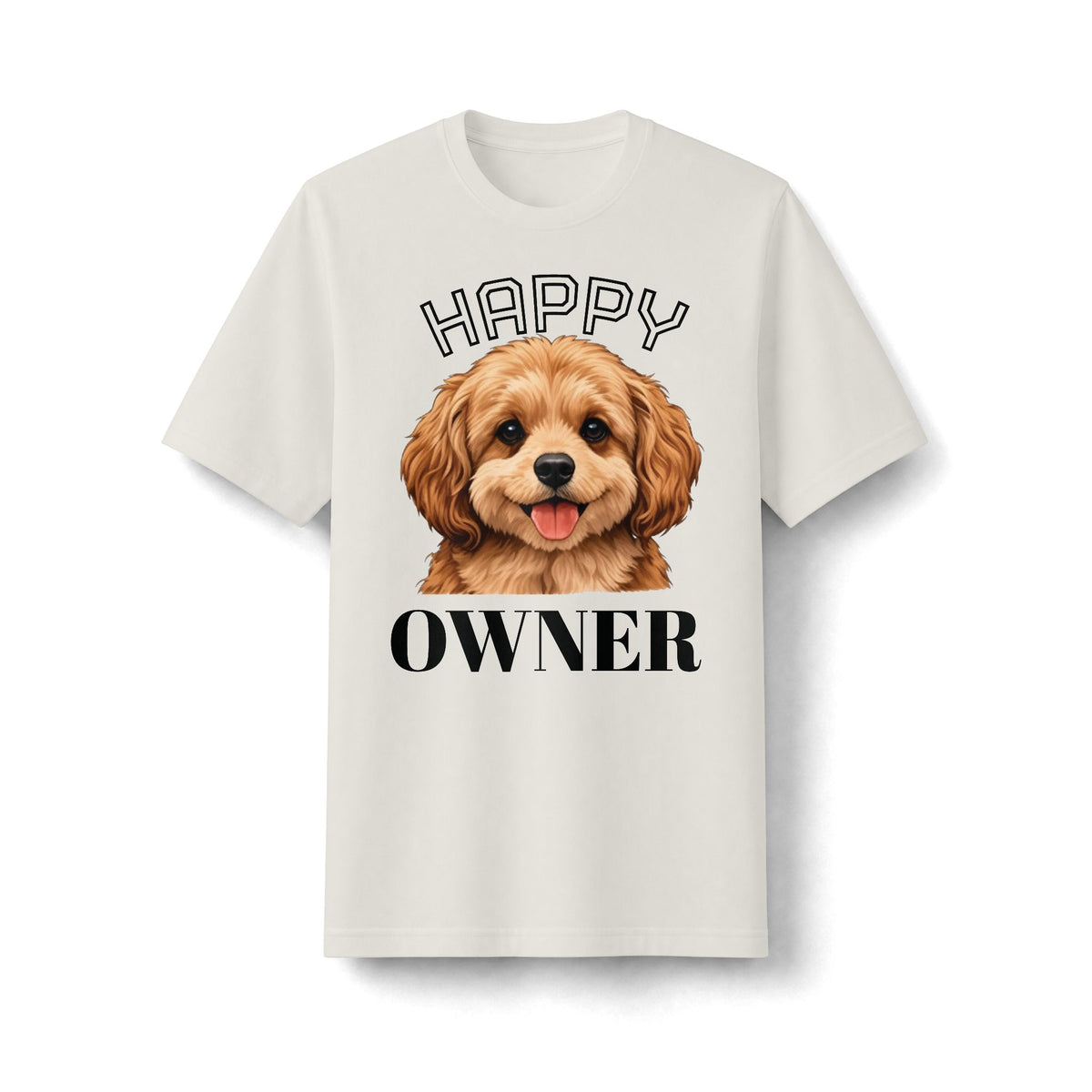 Personalizable Happy Owner Pet T‑Shirt Cute Puppy Graphic Tee for Pets