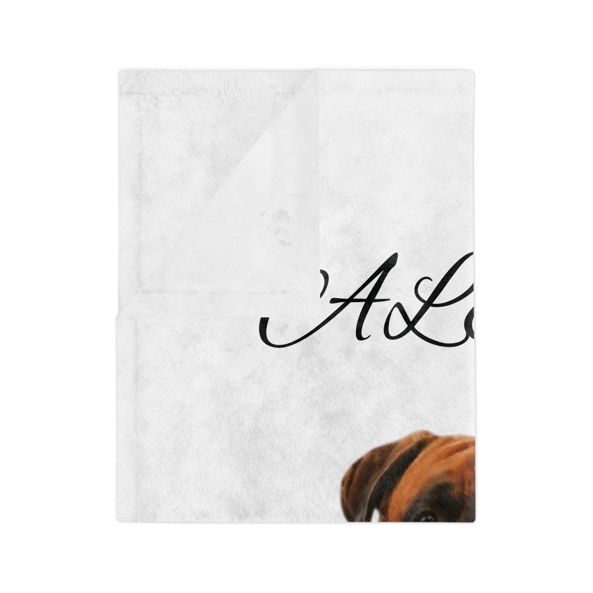 Personalized Boxer Pet Blanket Custom Name Blanket
