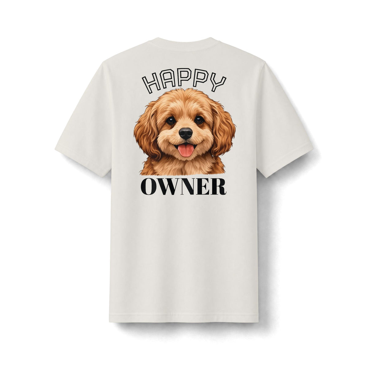 Personalizable Happy Owner Pet T‑Shirt Cute Puppy Graphic Tee for Pets