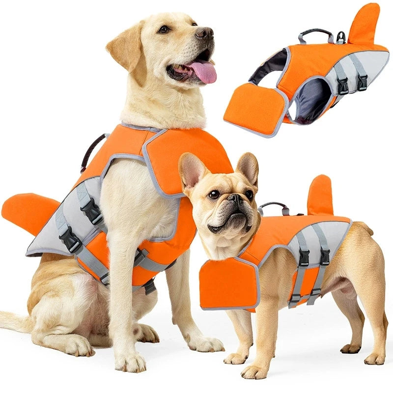 Lifevest with removable chin pad anti drowning for dogs