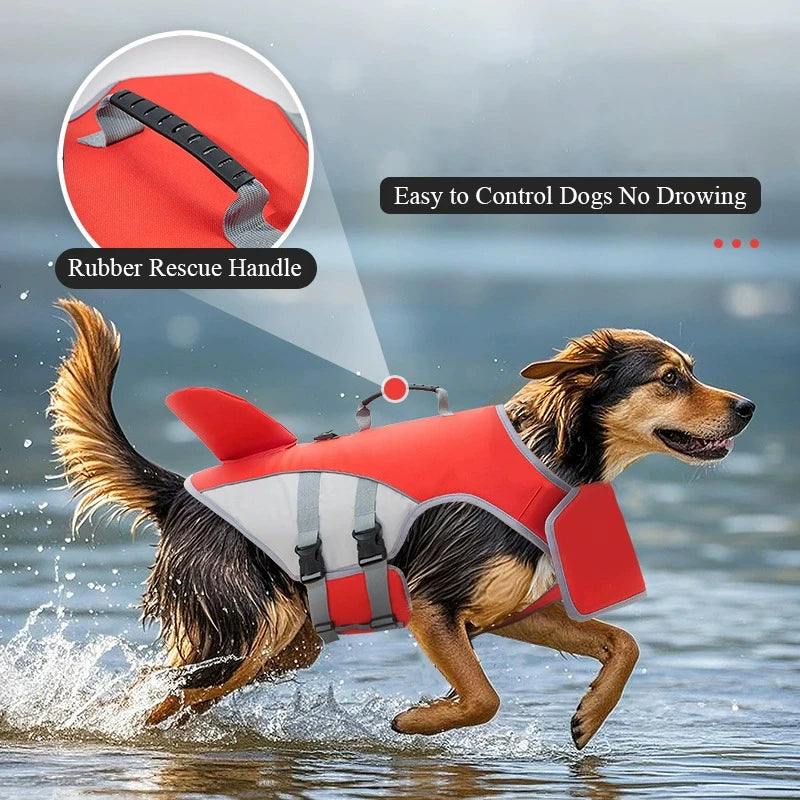 Lifevest for Dogs Medium Dogs Super Buoyancy No Drowning Pet Life Jacket with Safety Rescue Handle Chin Pad Dog Life Preserver