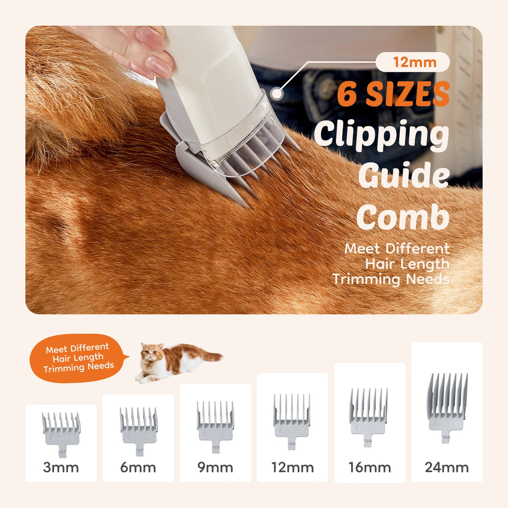 Professional Pet Grooming Vacuum Kit with 3 Suction Modes 2.5L tank