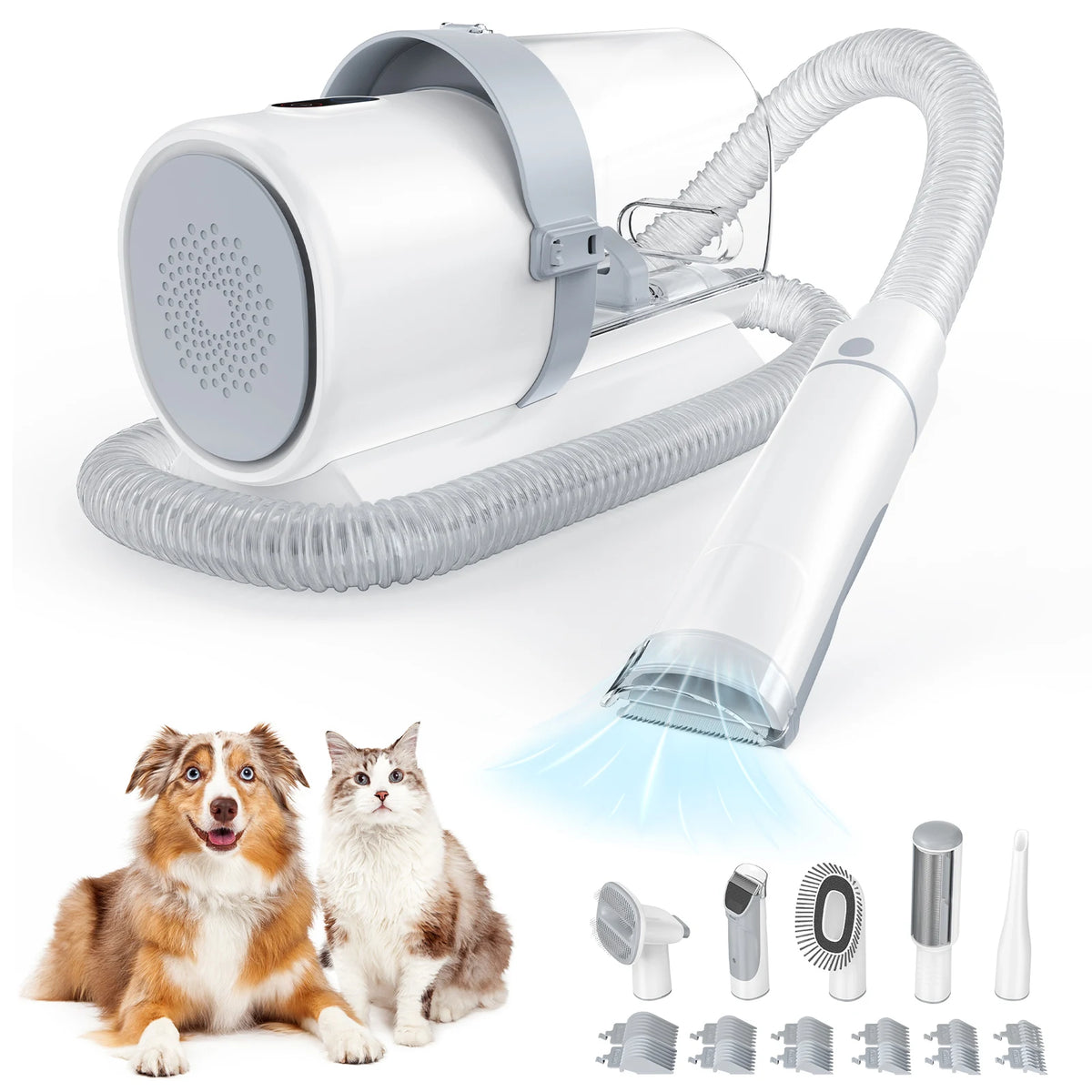 Professional Pet Grooming Vacuum Kit with 3 Suction Modes 2.5L tank