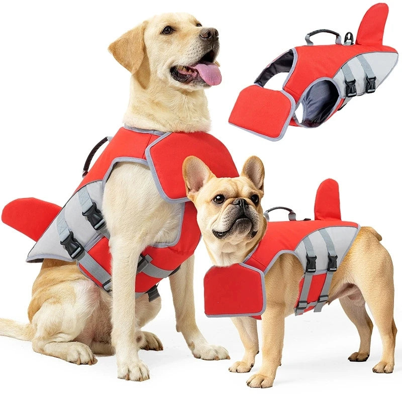 Lifevest for Dogs Medium Dogs Super Buoyancy No Drowning Pet Life Jacket with Safety Rescue Handle Chin Pad Dog Life Preserver