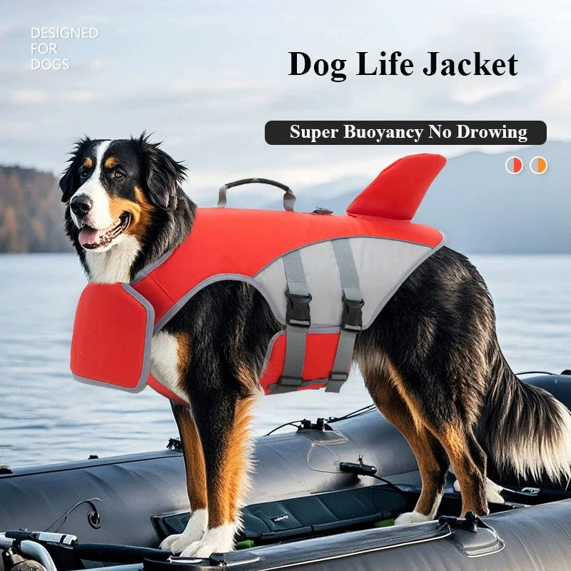 Lifevest for Dogs Medium Dogs Super Buoyancy No Drowning Pet Life Jacket with Safety Rescue Handle Chin Pad Dog Life Preserver