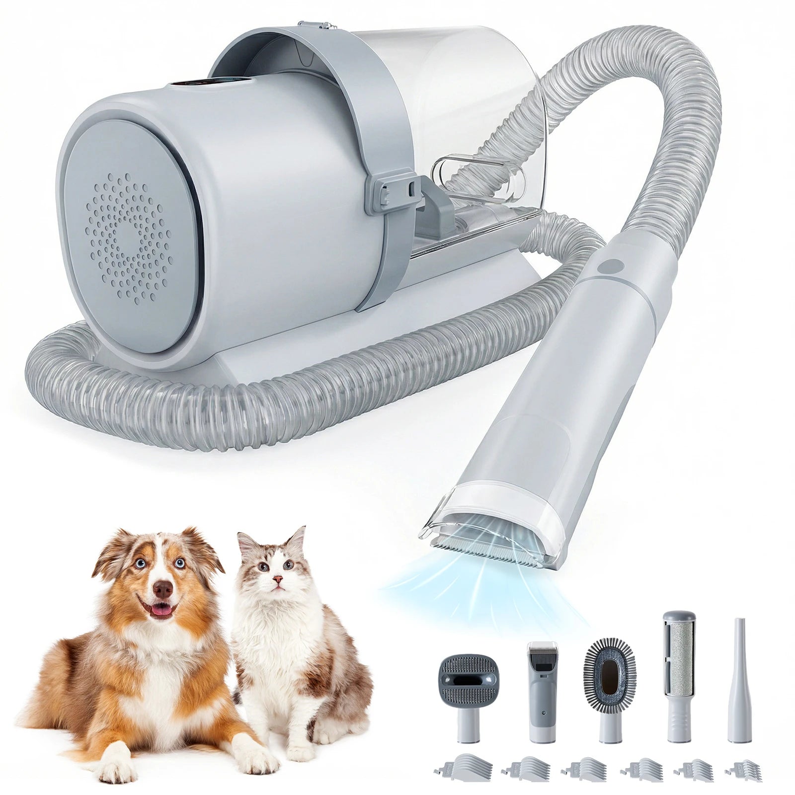 Professional Pet Grooming Vacuum Kit with 3 Suction Modes 2.5L tank